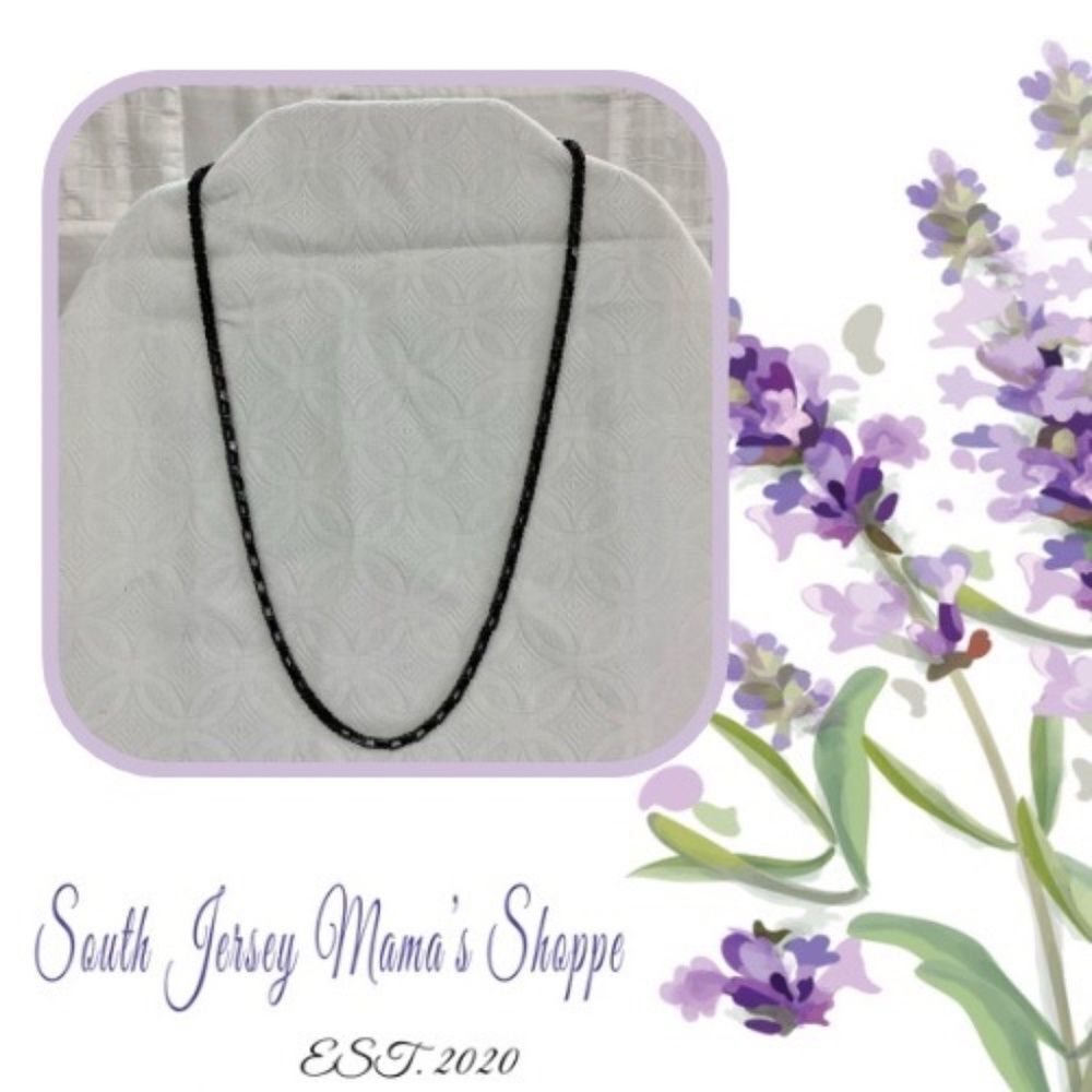 Black Metal Chain Like Necklace